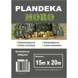 PLANDEKA 15X20M MORO OKRYCIOWA OCHRONNA 100G/M2 