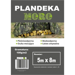 PLANDEKA 5X8M MORO OKRYCIOWA OCHRONNA 100G/M2 