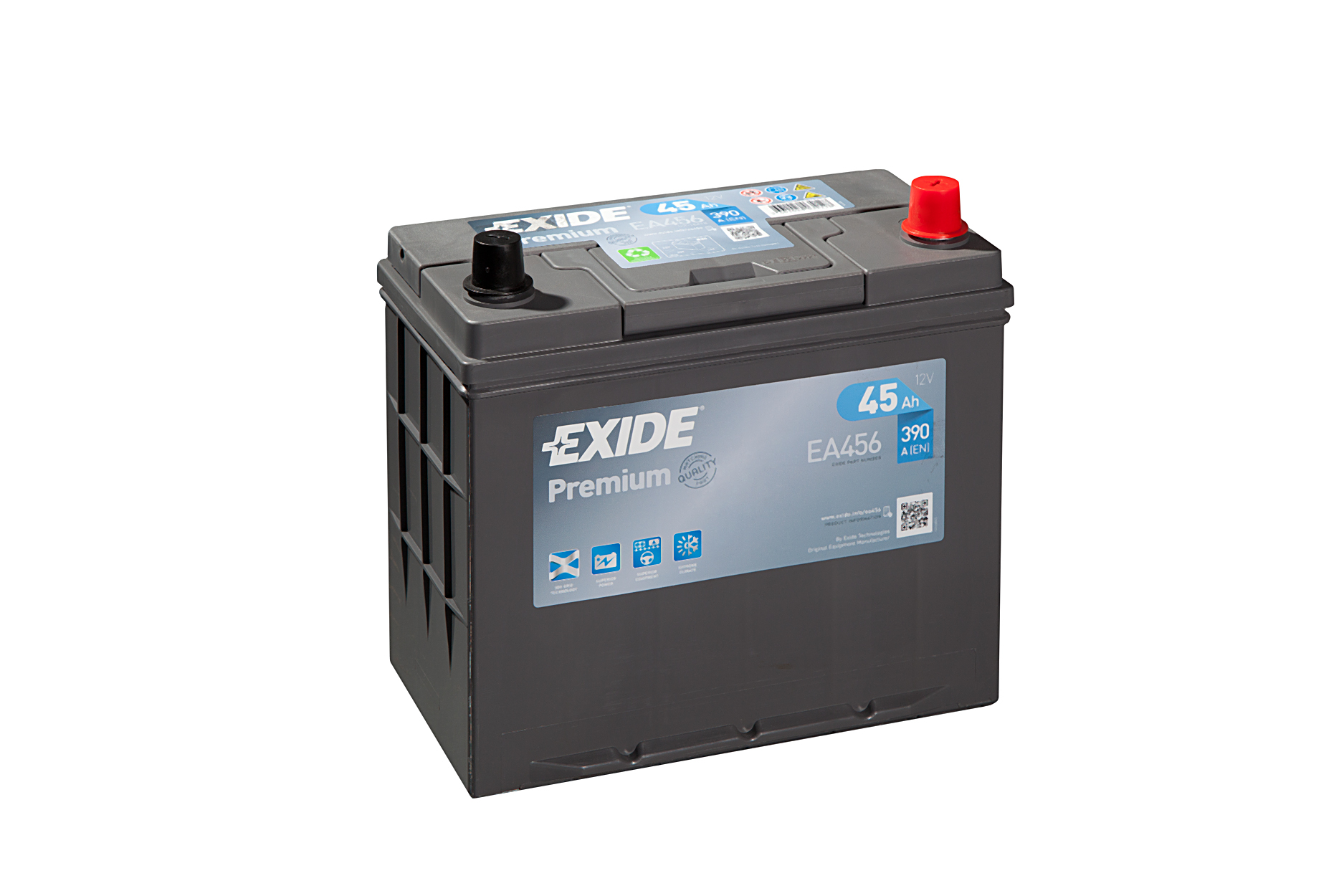 EXIDE Premium Asia EA456 12V 45Ah Blei-Säure Starterbatterie