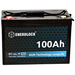 AKUMULATOR AGM 12V 100AH ENERBLOCK DEEP-CYCLE