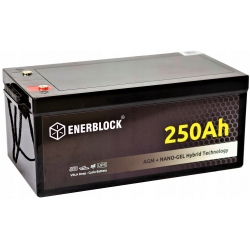 MAGAZYN ENERGII 12V 250AH 3000Wh AGM GEL HYBRID
